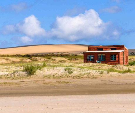 Sand dunes in Cabo Polonio, Uruguay